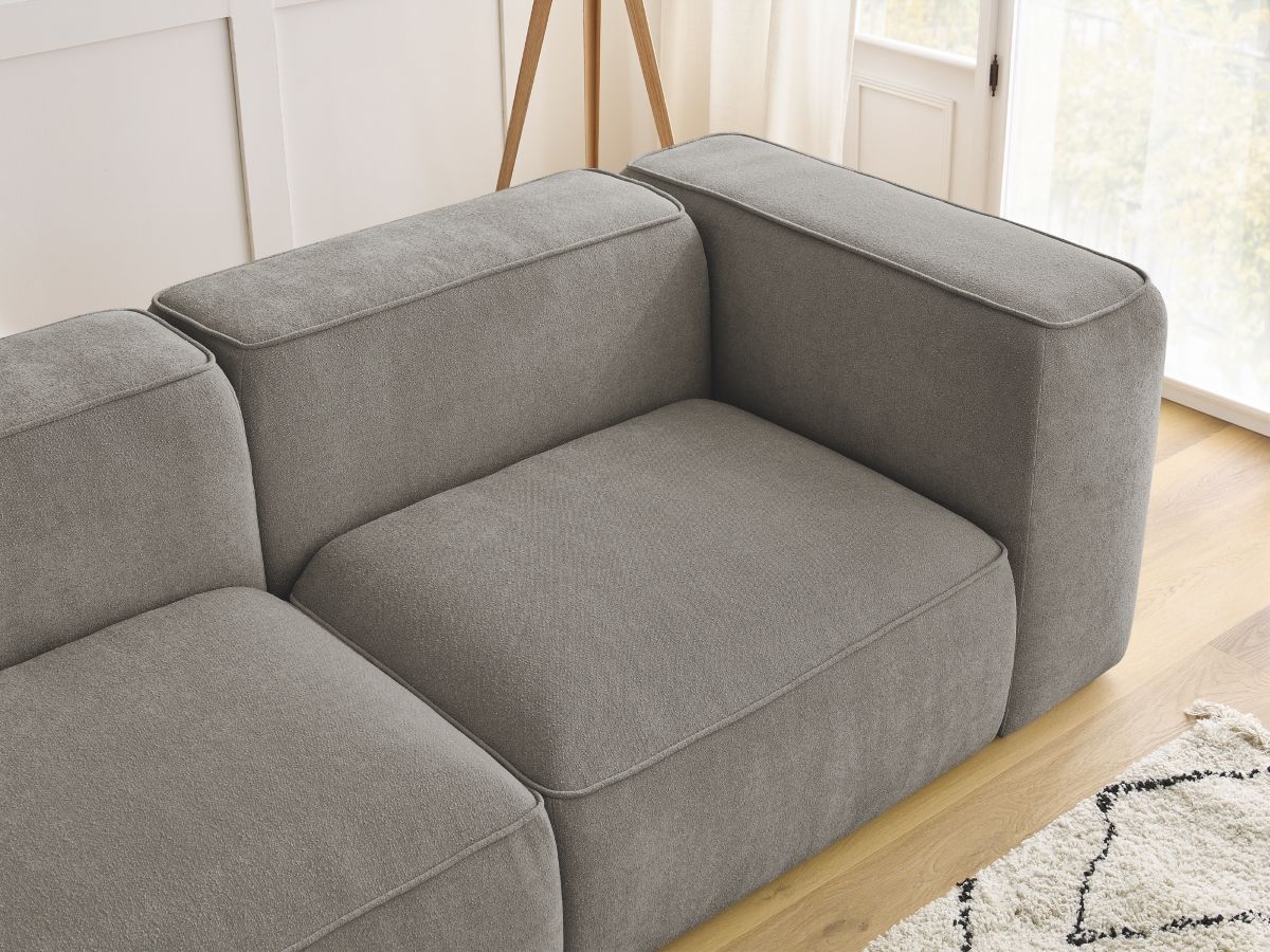 Bobochic Zephyr Sofa 2-Sitzer Strukturstoff Taupe