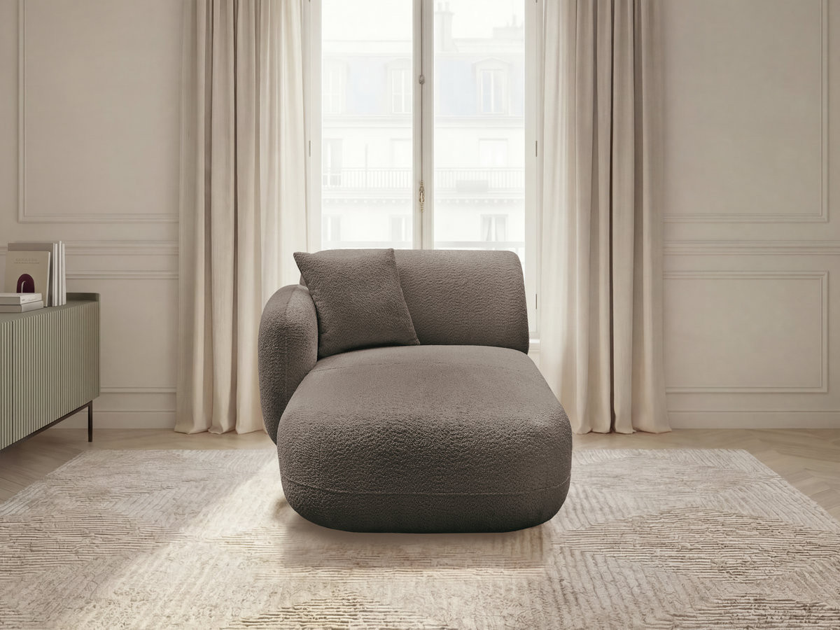 Bobochic Anda Méridienne-Modul Chenille Taupe Ecke links