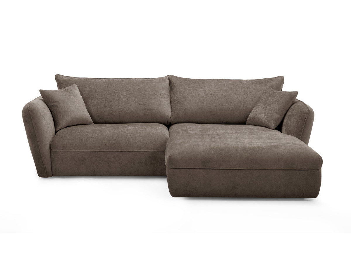 Bobochic Luigi Ecksofa Strukturstoff Taupe Ecke rechts