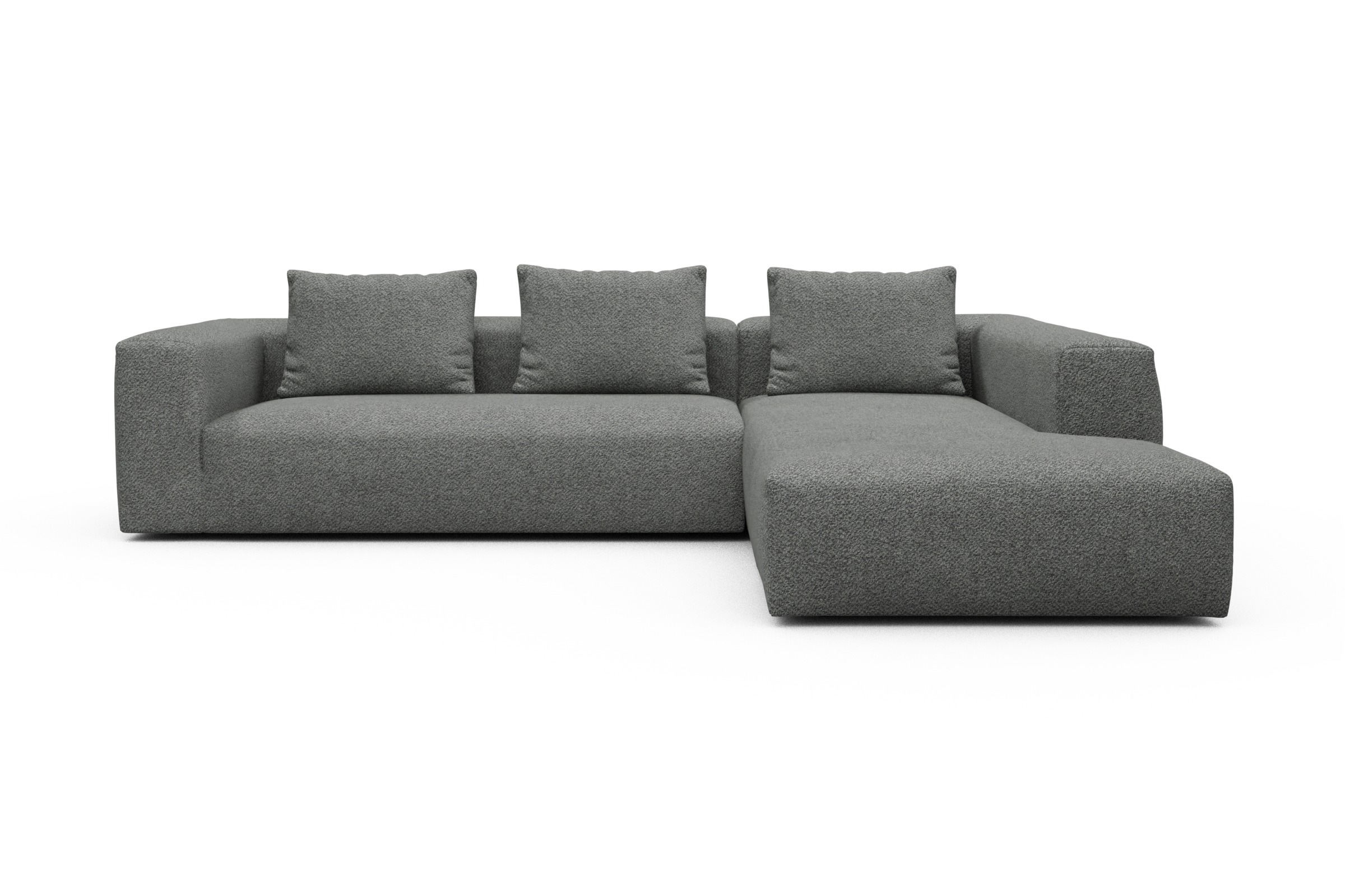 Skandi Home Ecksofa Fred Relax-Ecke rechts mit 2,5-Sitzer Vanora-Warm-Grey moebelfaktor