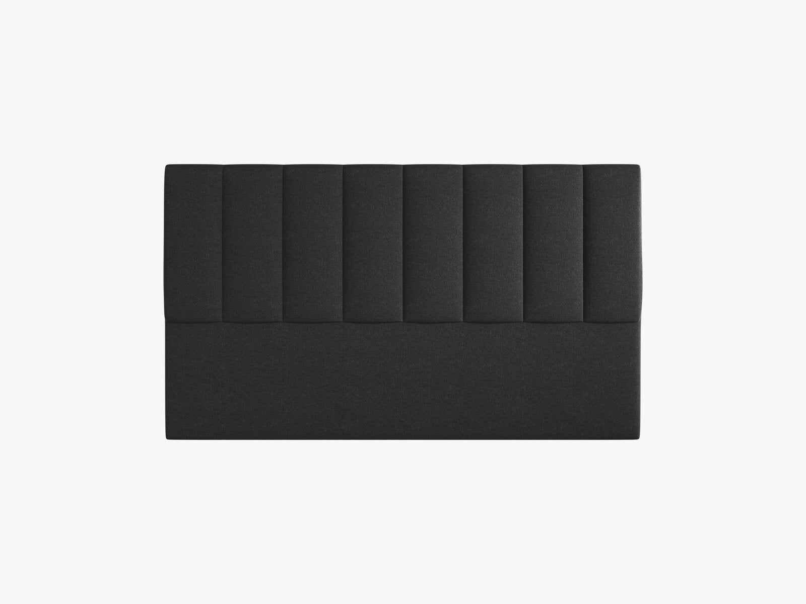 Micadoni Marl Samtiger Kopfteil 140 cm (H 95 cm) Chenille Eden Anthrazit 160x95