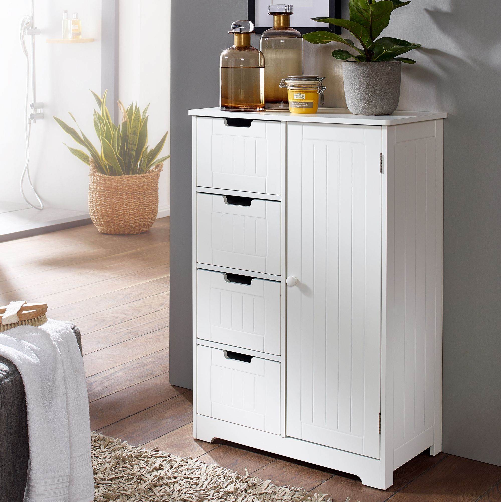 Unterschrank Grebbestad Weiß 56 × 30 × 83 cm