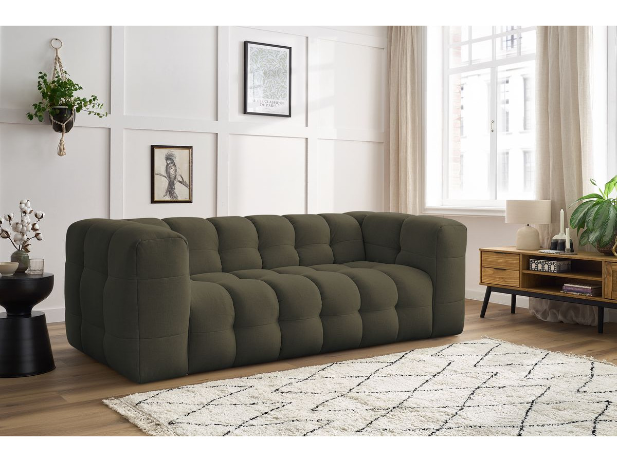 Bobochic Cloud Sofa 3-Sitzer Stoff Grün