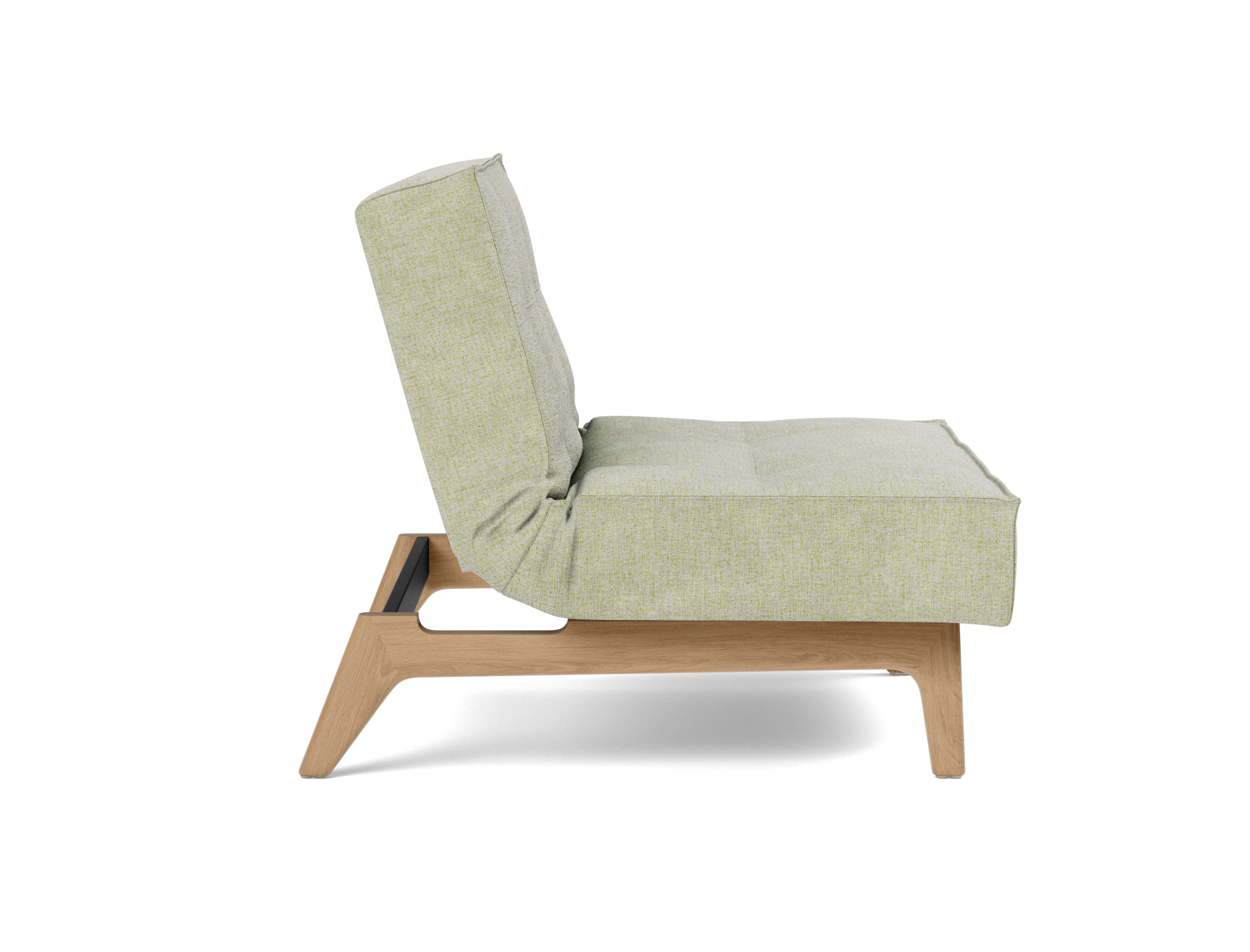 Sessel Splitback Flachgewebe Avella 280-Sand Beine Eiche