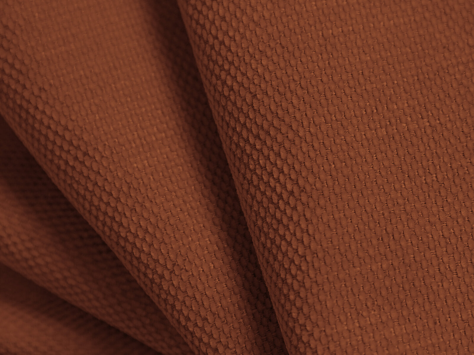 Micadoni Hocker Molino Large Strukturierter Stoff Rebel Orange