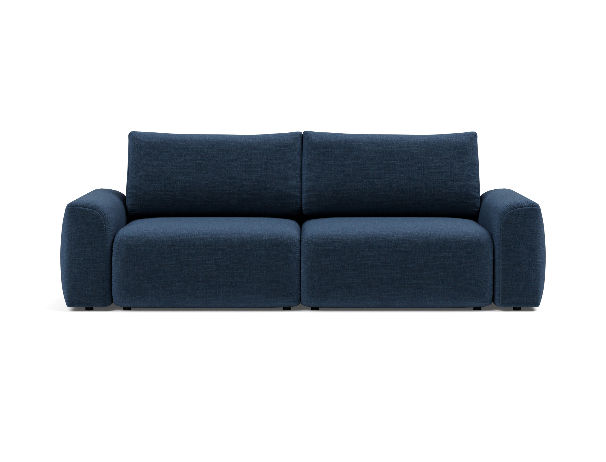 Schlafsofa Norum mit Chunky-Armlehnen Chenille Esina 414-Indigo-Blue