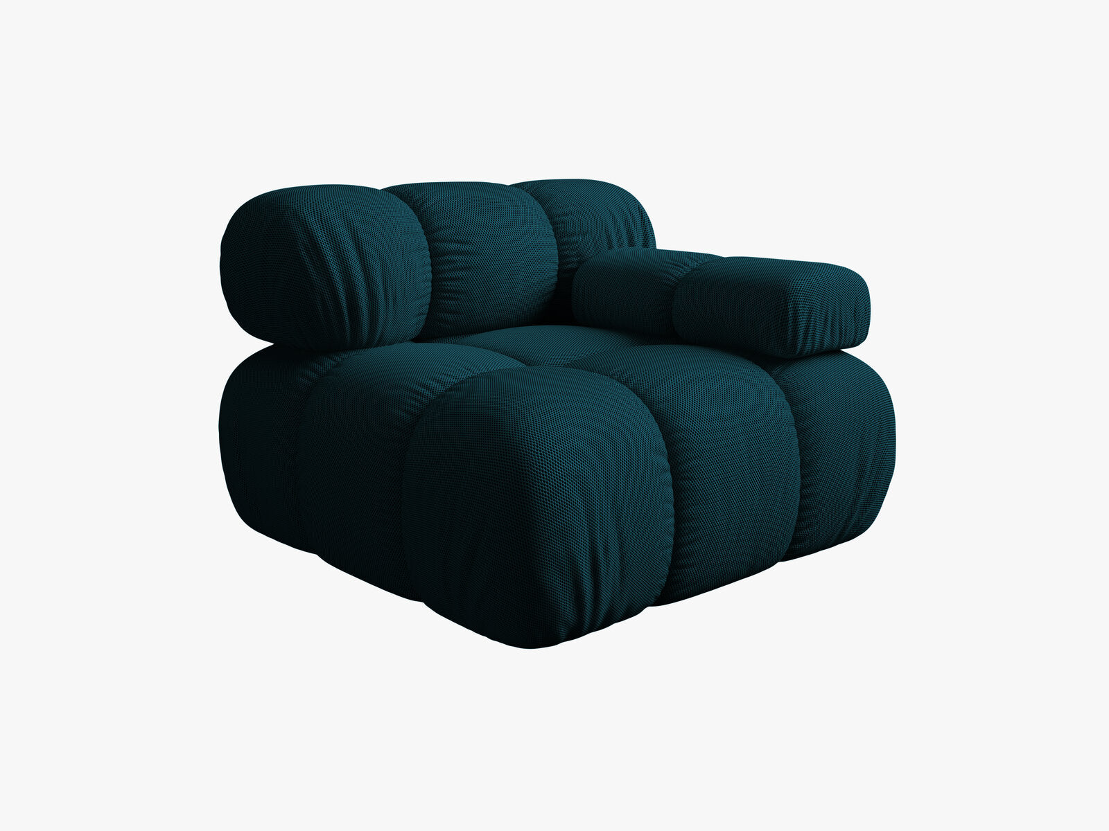 Micadoni Eckmodul Bellis Rechts 3D-Stoff Sonic Marineblau