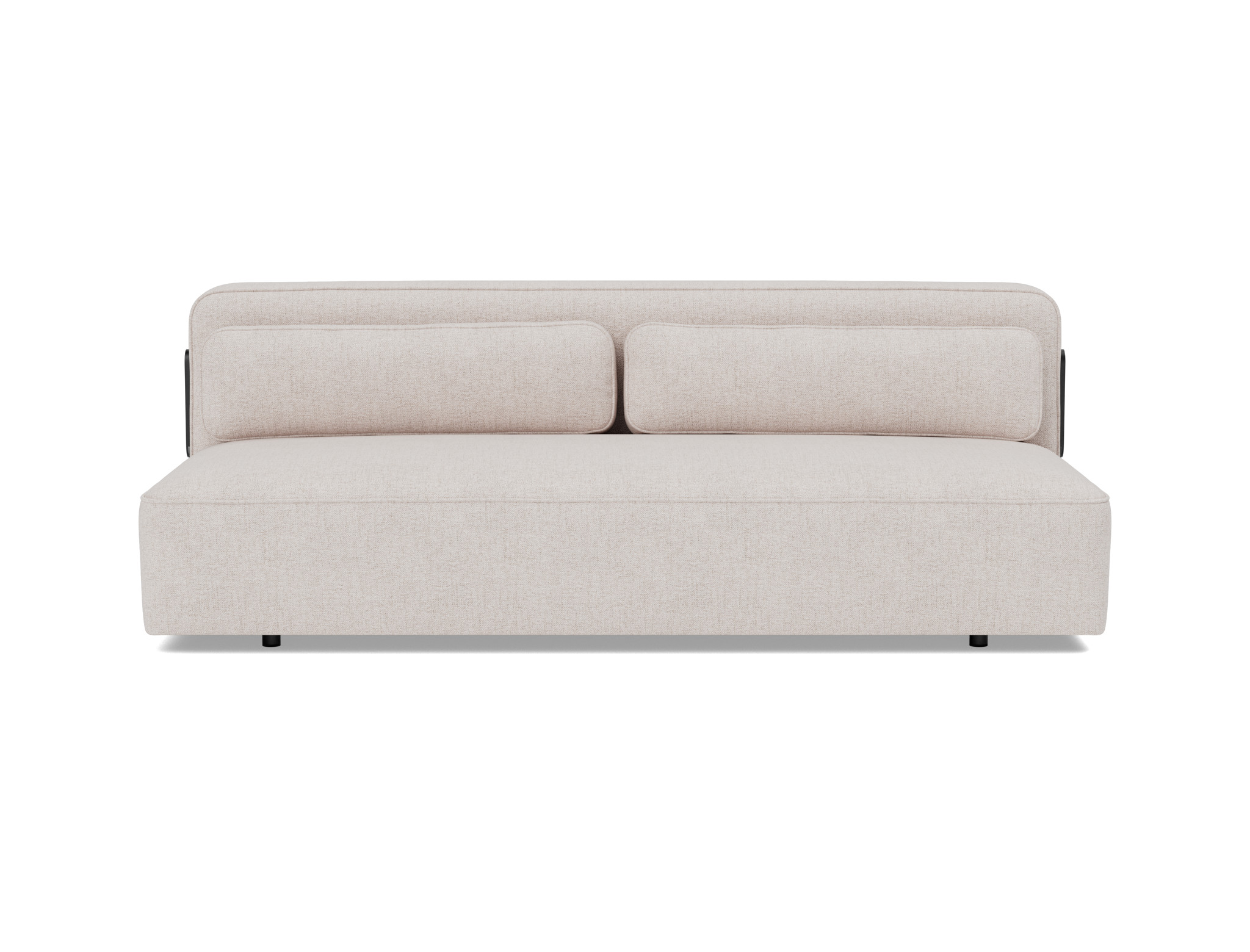 Schlafsofa Yonata Strukturierter Stoff Weda 300-Weda-Sand
