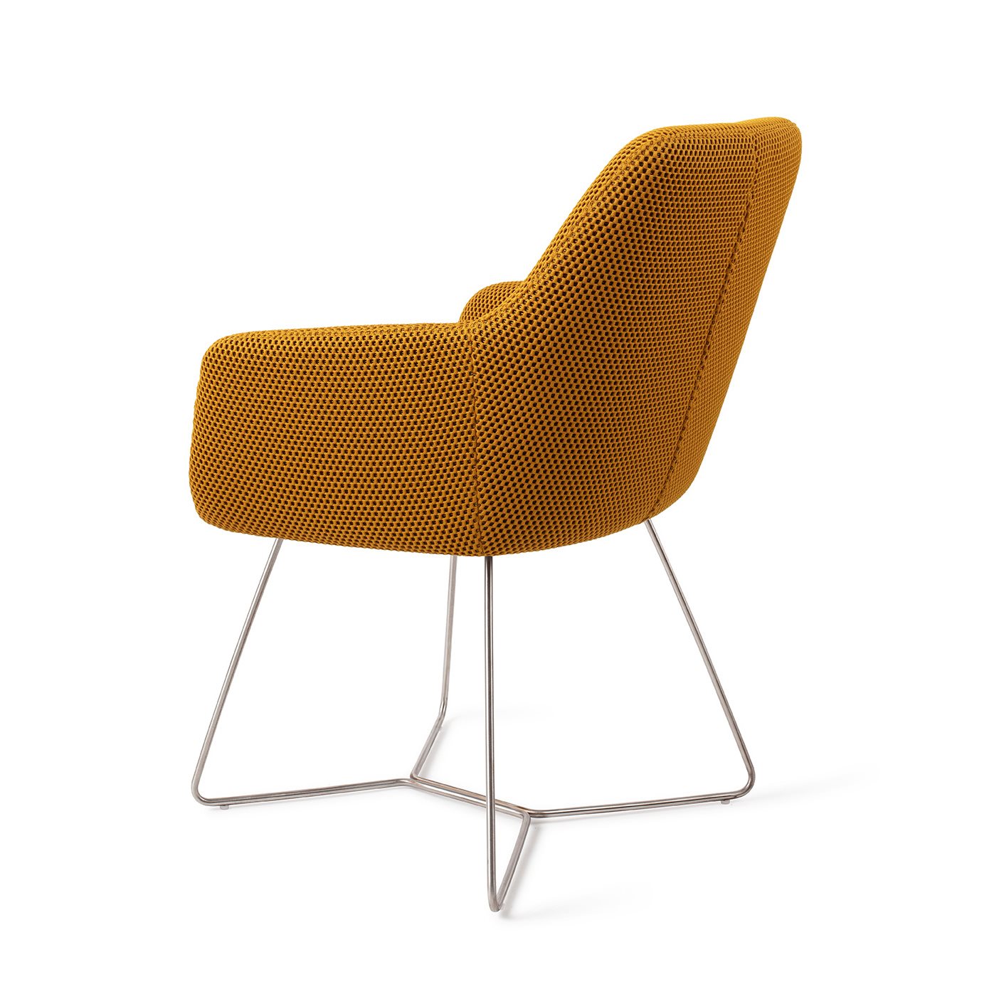 Jesper Home Esszimmerstuhl Hiroo Groovy-Garam Beehive Stahl