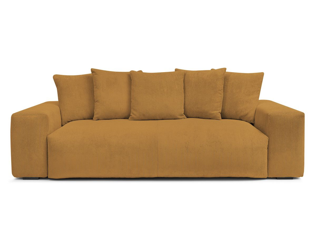 Bobochic Voltaire Sofa 3-Sitzer 280 × 124 cm Cordsamt Gelb