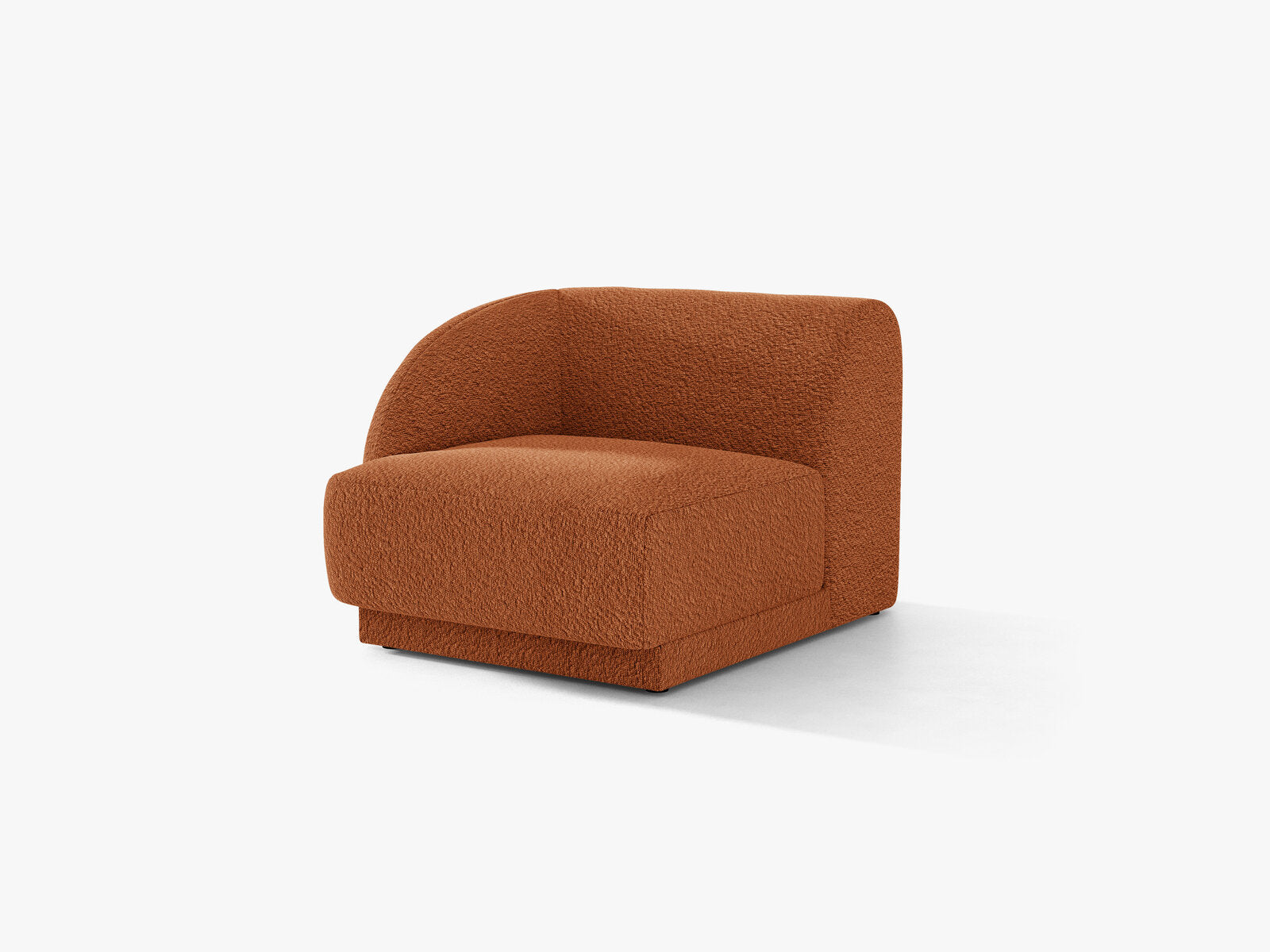 Micadoni Eckmodul Miley 1-Sitzer Boucle Baloo Terrakotta Links