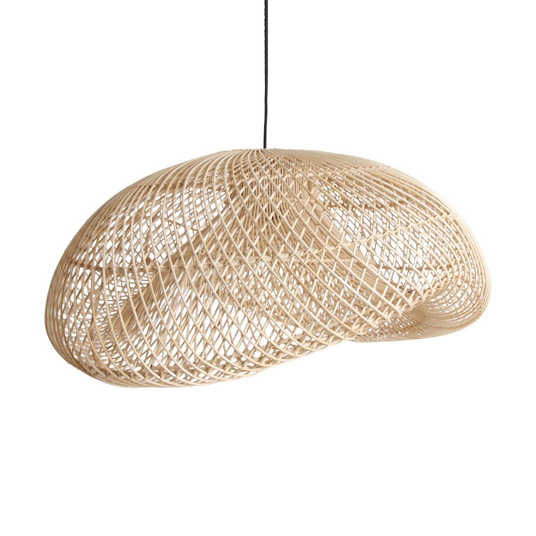 Raw Materials Maze Rattan-Hängelampe Organic XL Ø 75x31cm