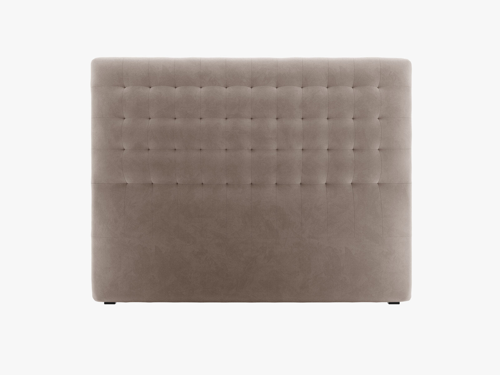 Micadoni Nova Samtiger Kopfteil 120 cm (H 120 cm) Samt Paris Warmes Grau 160x120