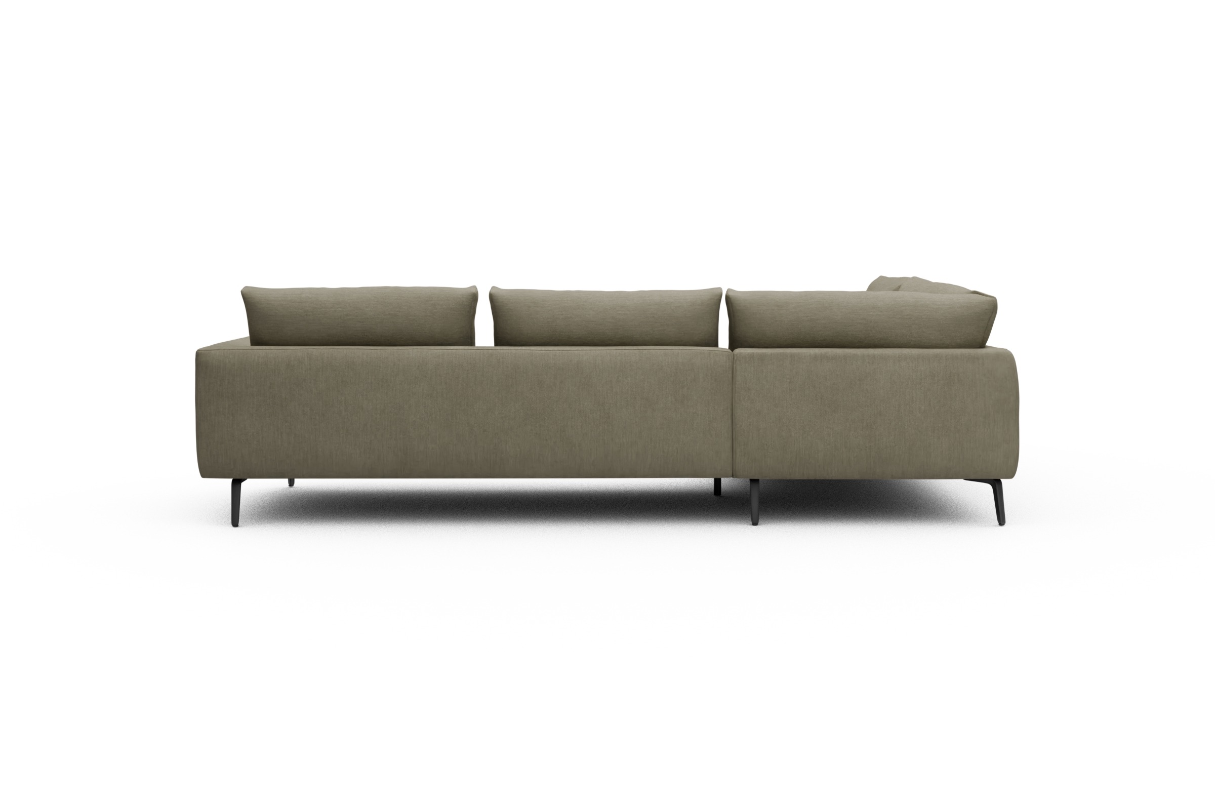 Ecksofa Karl Relax-Ecke links mit 2,5-Sitzer Vivus-Dusty-Sand