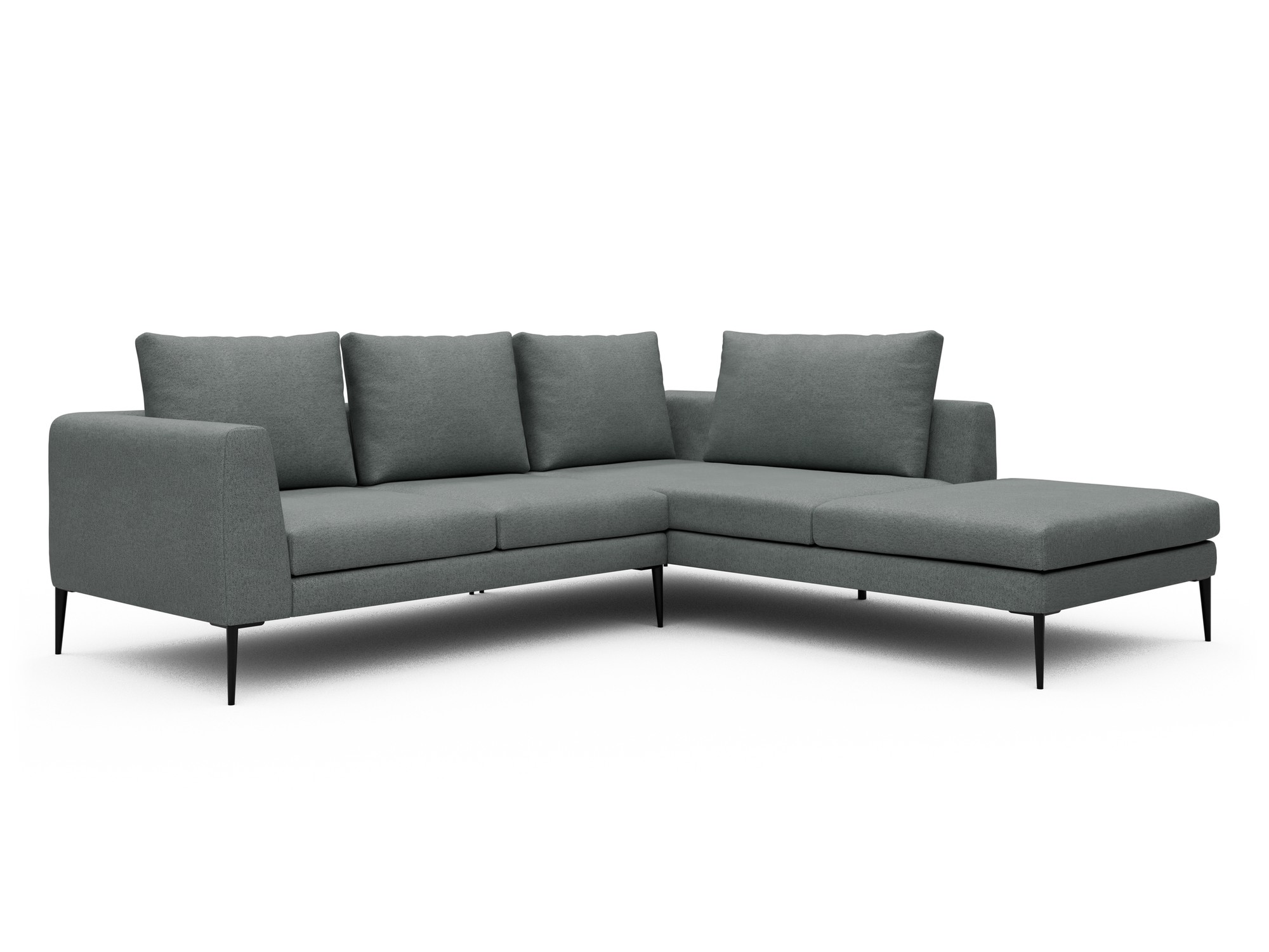 Skandi Home Ecksofa Paul Relax-Ecke rechts mit 2-Sitzer Denari-Soft-Grey moebelfaktor