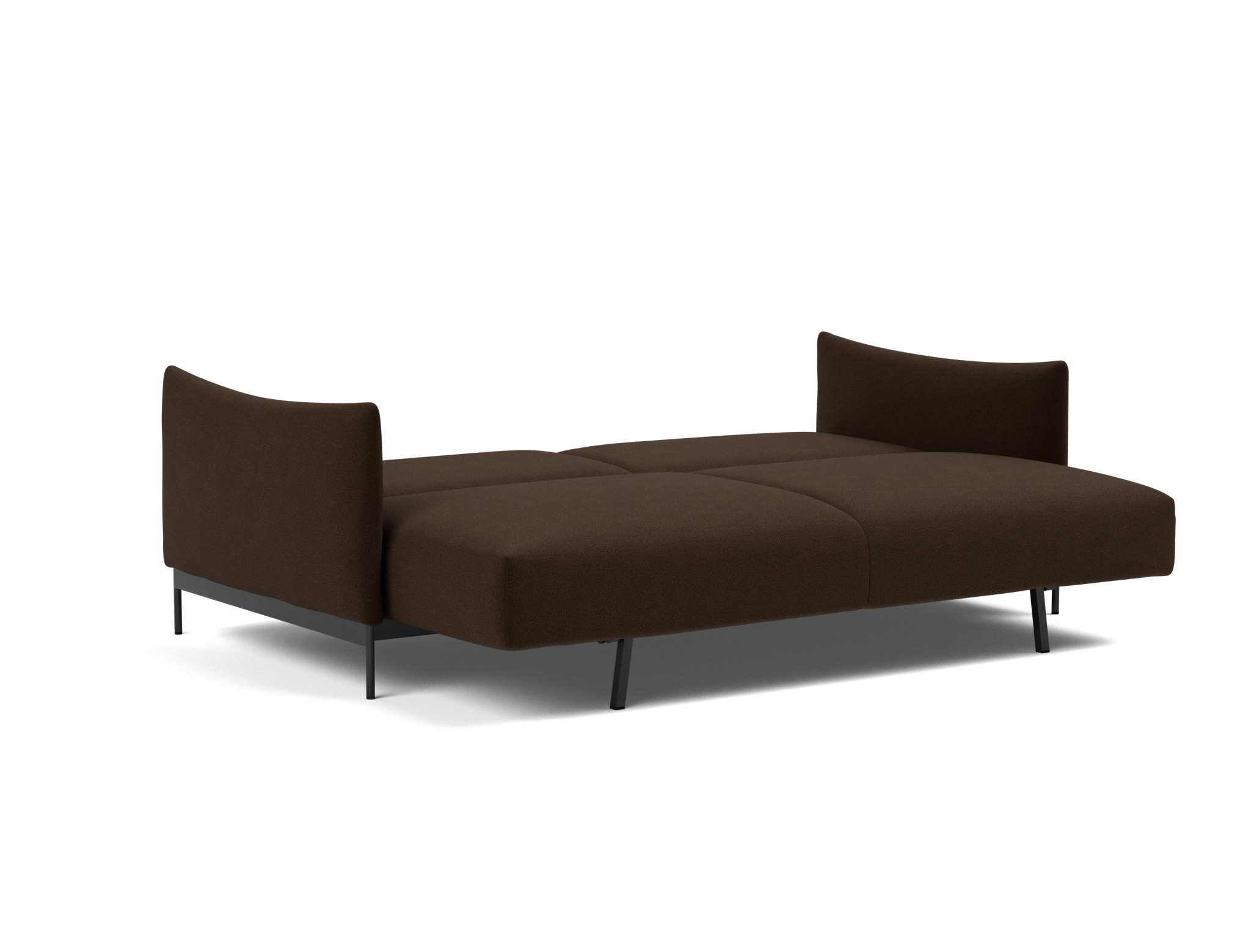 Schlafsofa Malloy Strukturierter Stoff Taura 358-Chocco
