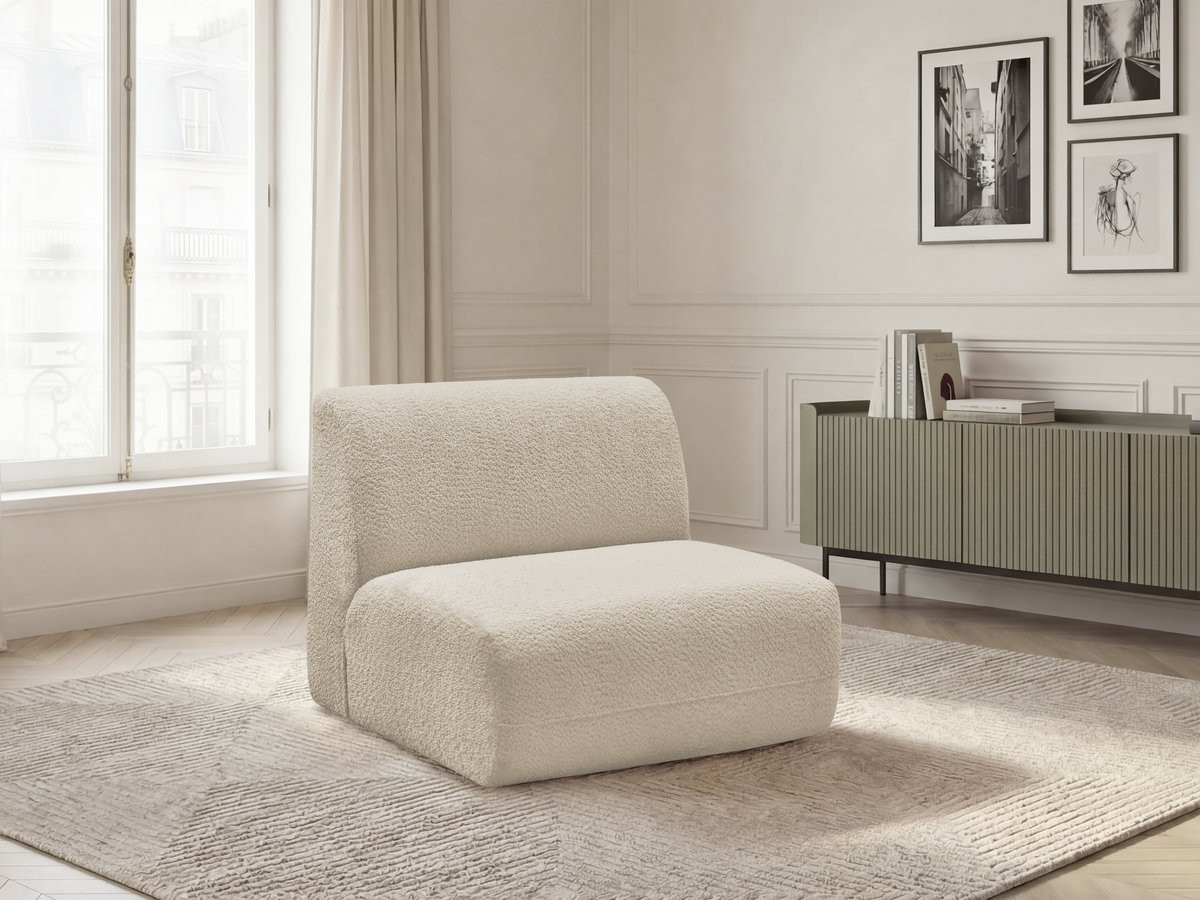 Bobochic Anda Sofamodul 1-Sitzer 84 × 103 cm Chenille Beige