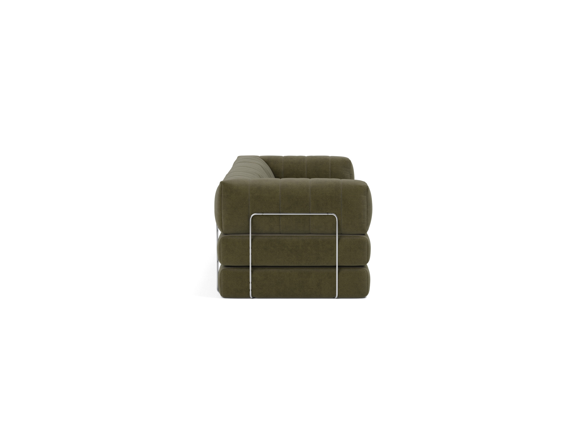 Schlafsofa CozyPad Grand mit Armlehnen Kord Cordufine 316-Pine-Green