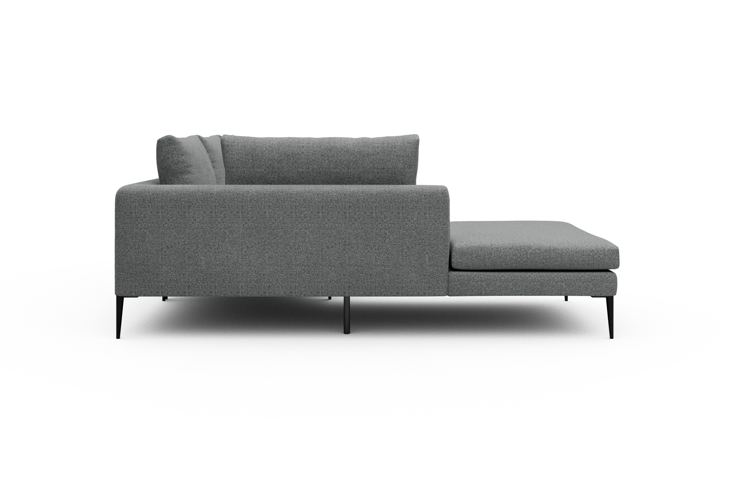 Ecksofa Paul Relax-Ecke links mit 2-Sitzer Aivi-Gravet-Grey