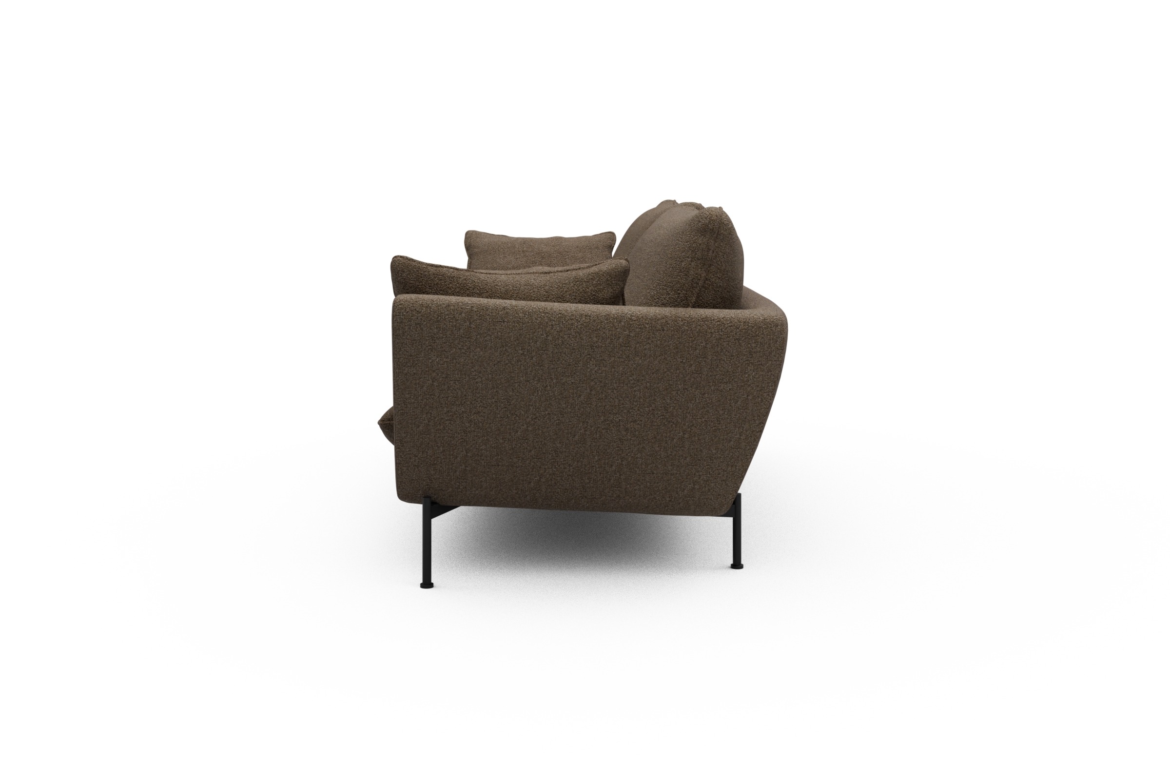 Sofa Anton 3-Sitzer Aivi-Khaki-Brown