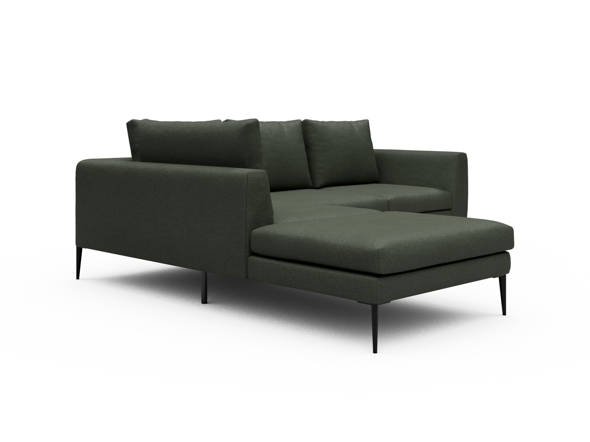 Skandi Home Ecksofa Paul Relax-Ecke links mit 2-Sitzer Denari-Forest-Green moebelfaktor