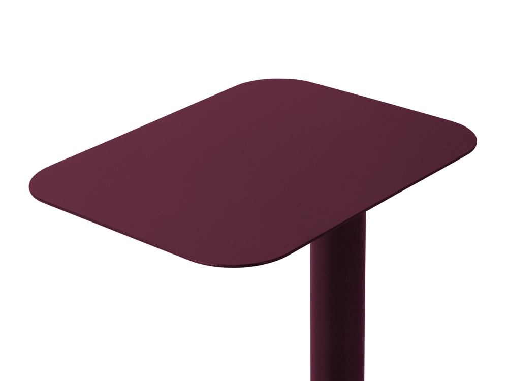 Cosmopolitan Design Beistelltisch Noli Burgundfarben