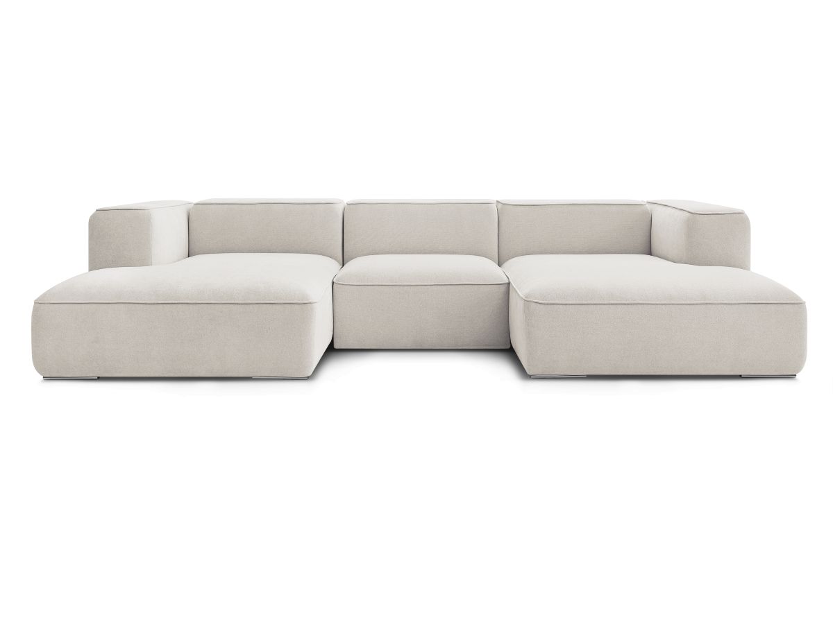 Bobochic Zephyr Wohnlandschaft Strukturstoff Beige
