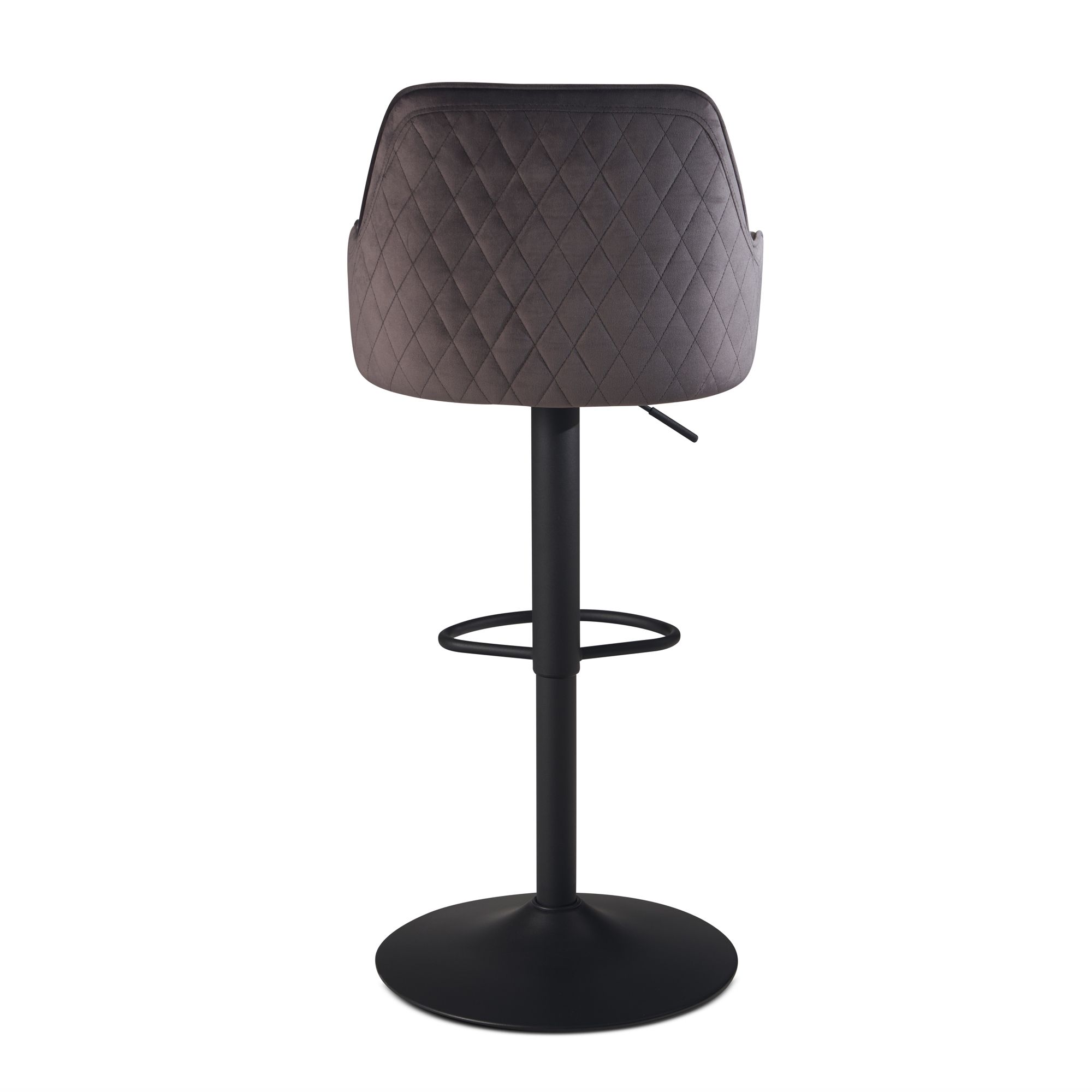 Barhocker Rypefjord Samt Grau 45 × 45 × 106 cm