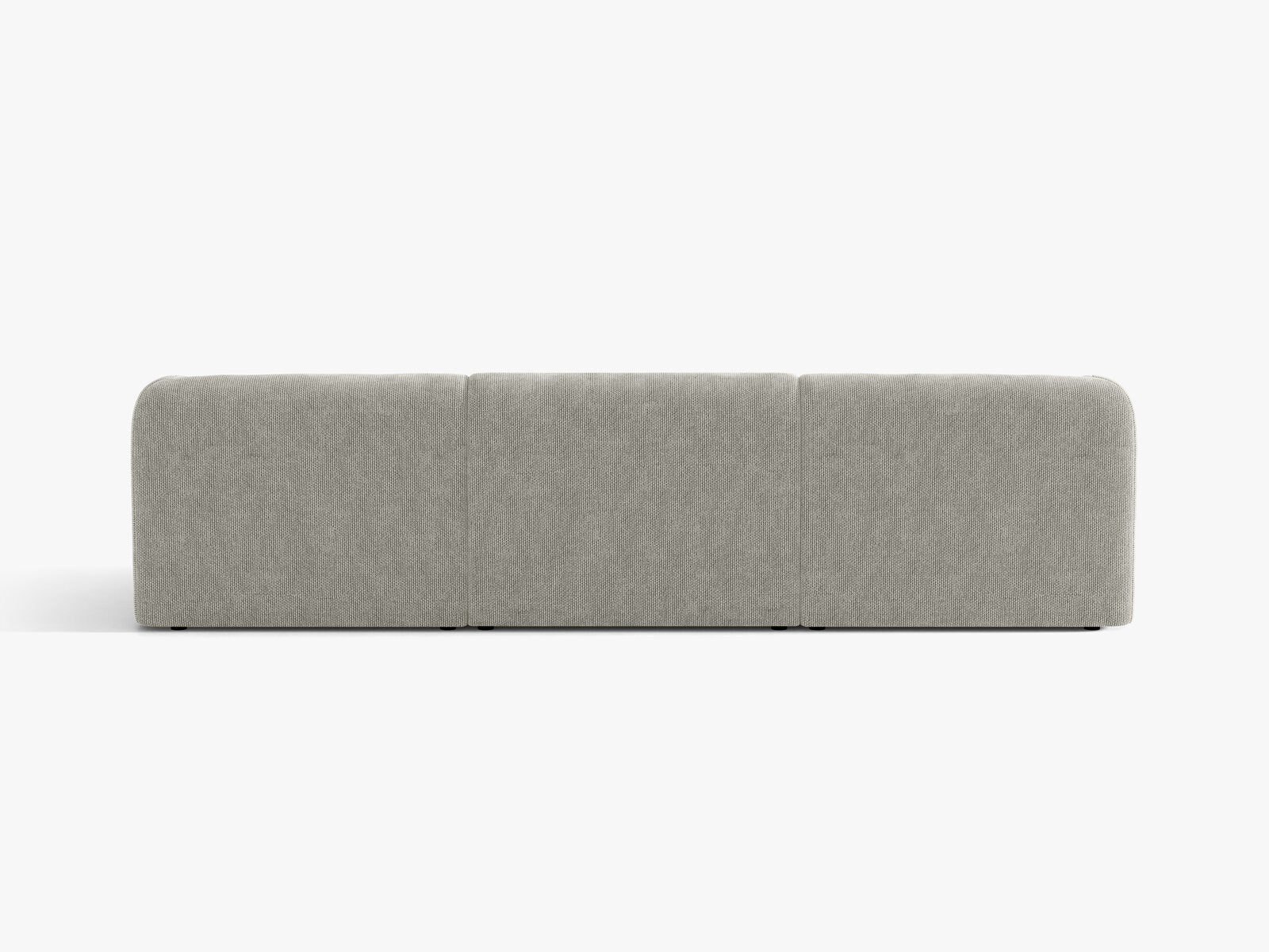 Micadoni Sofa Miley 3-Sitzer Chenille Haga Hellgrau