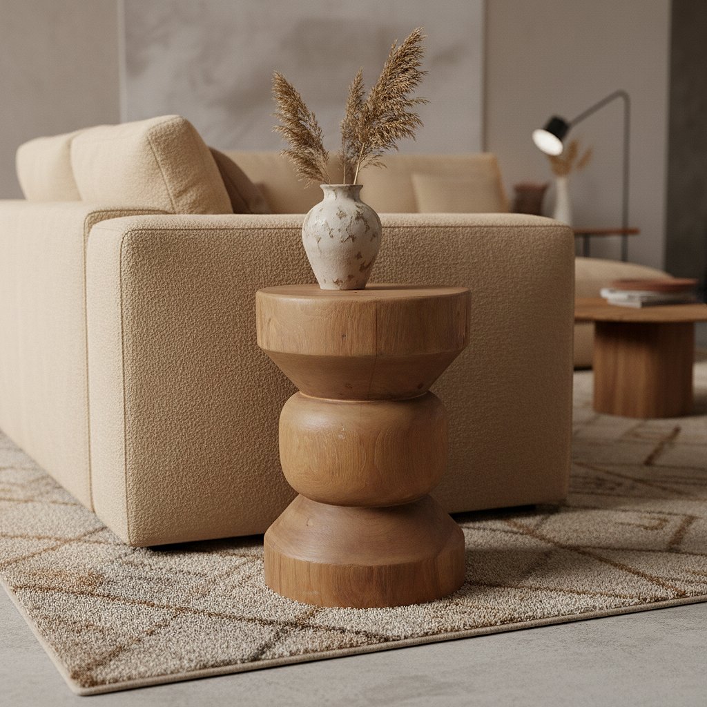 Raw Materials Forma Beistelltisch aus Teakholz Ritari natur