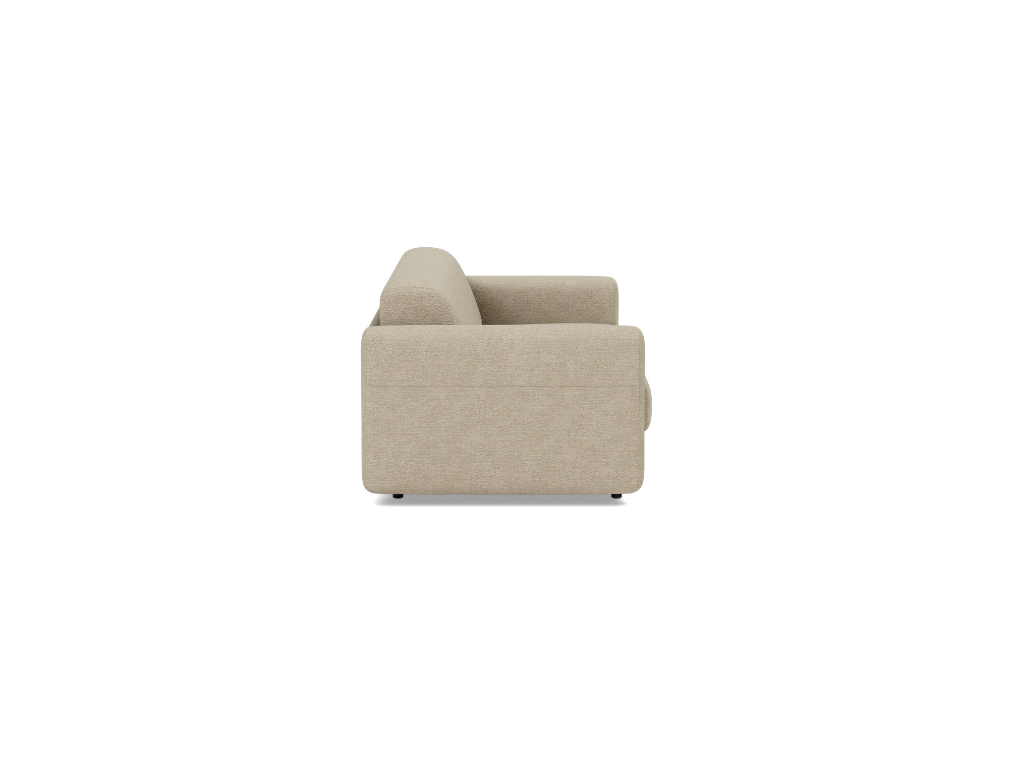 Schlafsofa Killian mit Taschenfederkernmatratze 160 Strukturierter Stoff Taura 356-Sand