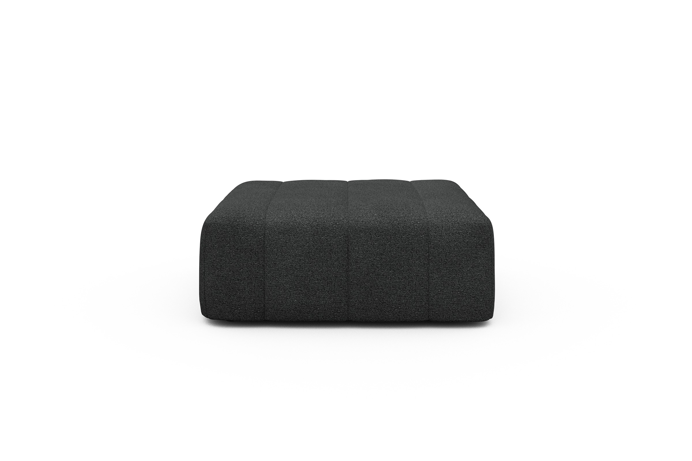 Sitzhocker Hugo Ottomane Boucle-Charcoal