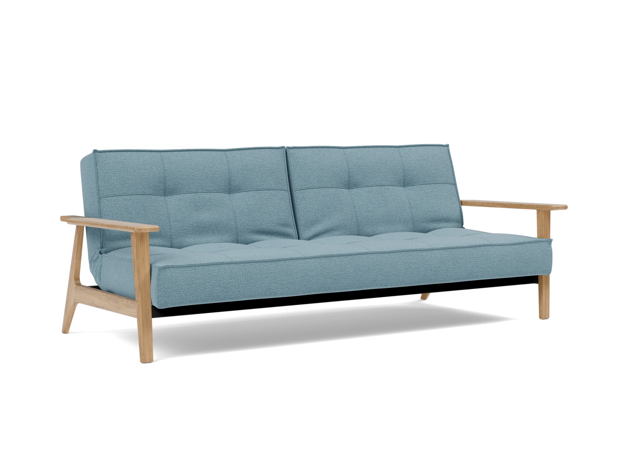 Schlafsofa Splitback Frej Flachgewebe Mixed Dance 525-Light-Blue