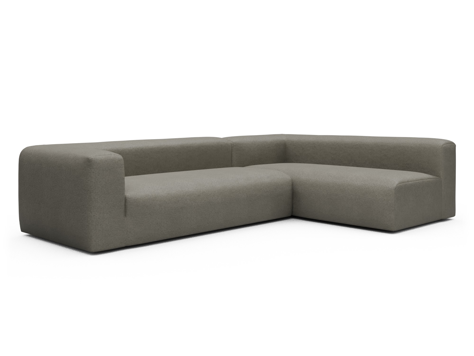 Skandi Home Ecksofa Fred 2x 2,5-Sitzer rechts offen Denari-Warm-Grey moebelfaktor