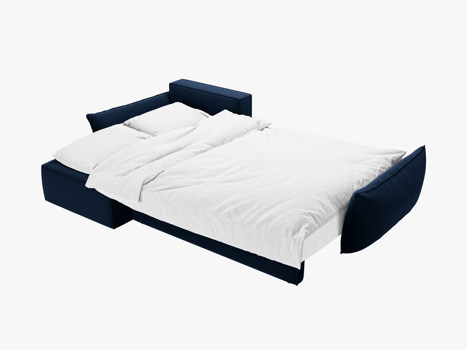 Micadoni Kaelle Ecksofa 4-Sitzer mit Schlaffunktion Links Samt Bluvel Königsblau