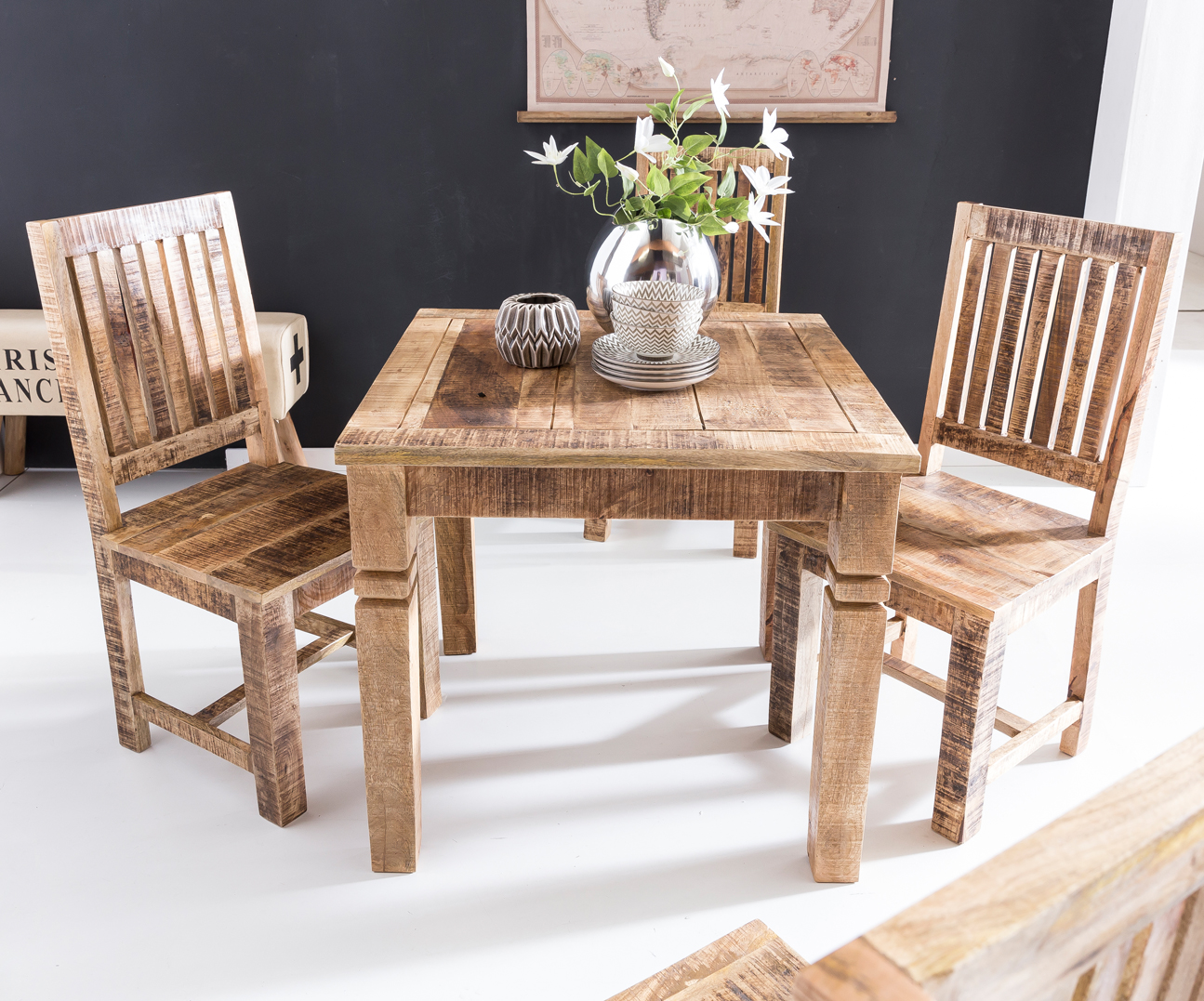 Esstisch Klitmoller Mango Massivholz Braun 80 × 80 × 76 cm
