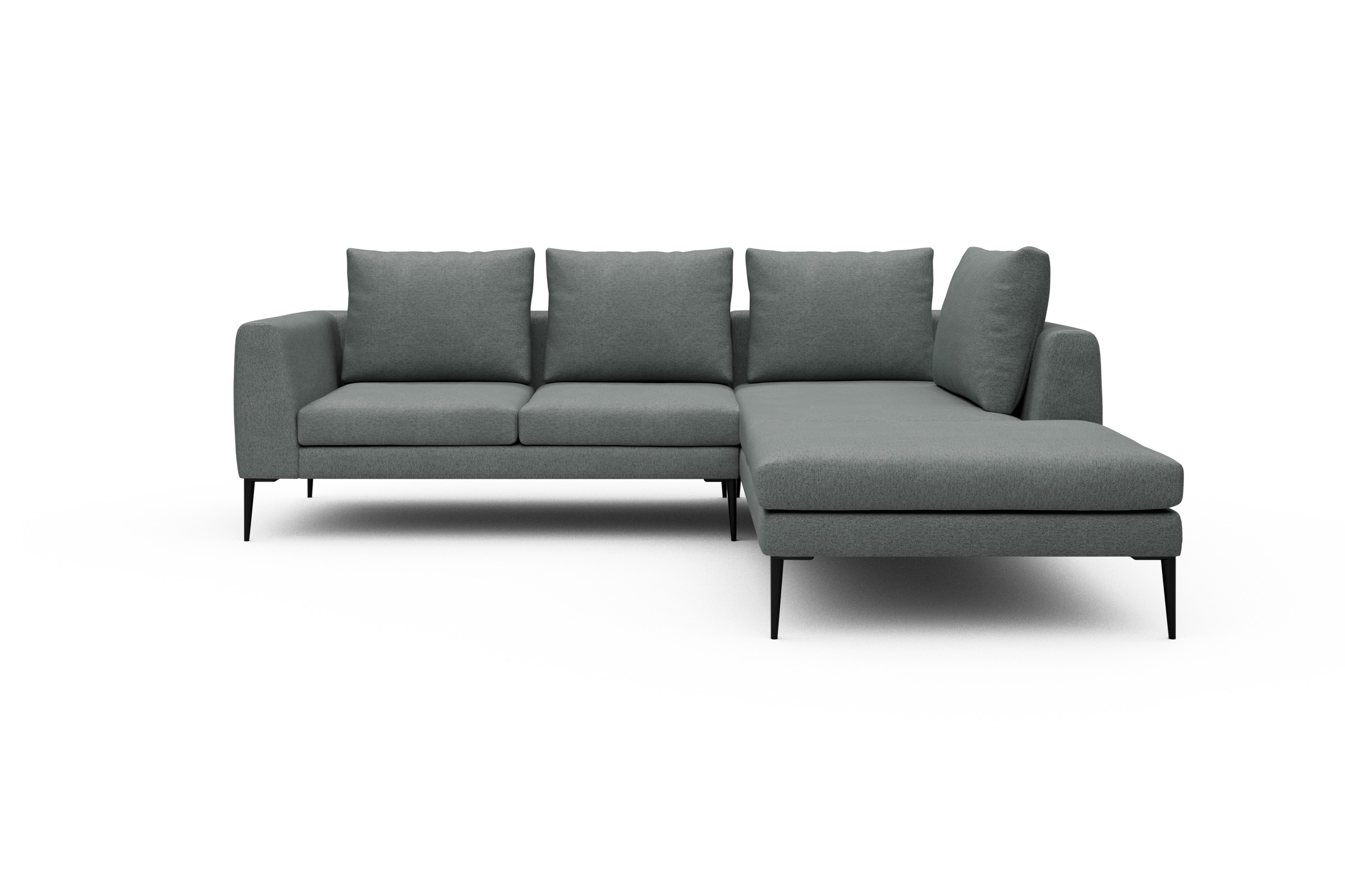 Skandi Home Ecksofa Paul Relax-Ecke rechts mit 2-Sitzer Denari-Soft-Grey moebelfaktor