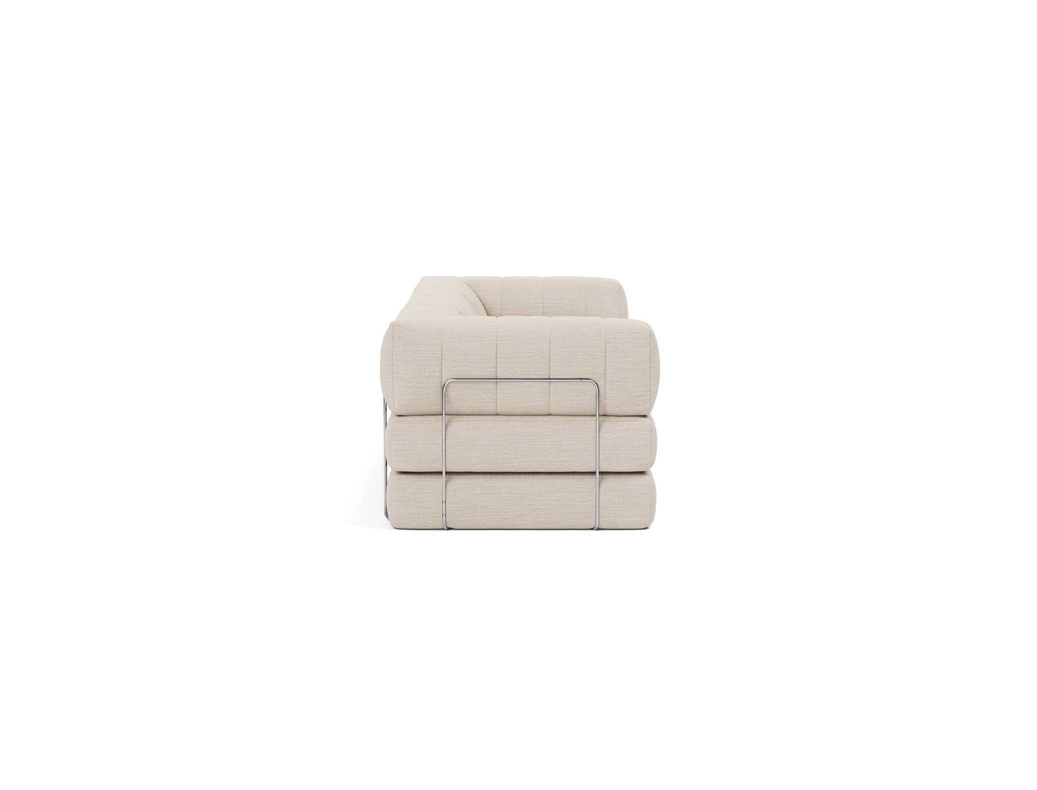 Schlafsofa CozyPad Grand mit Armlehnen Webstoff Blida 612-Sand-Grey
