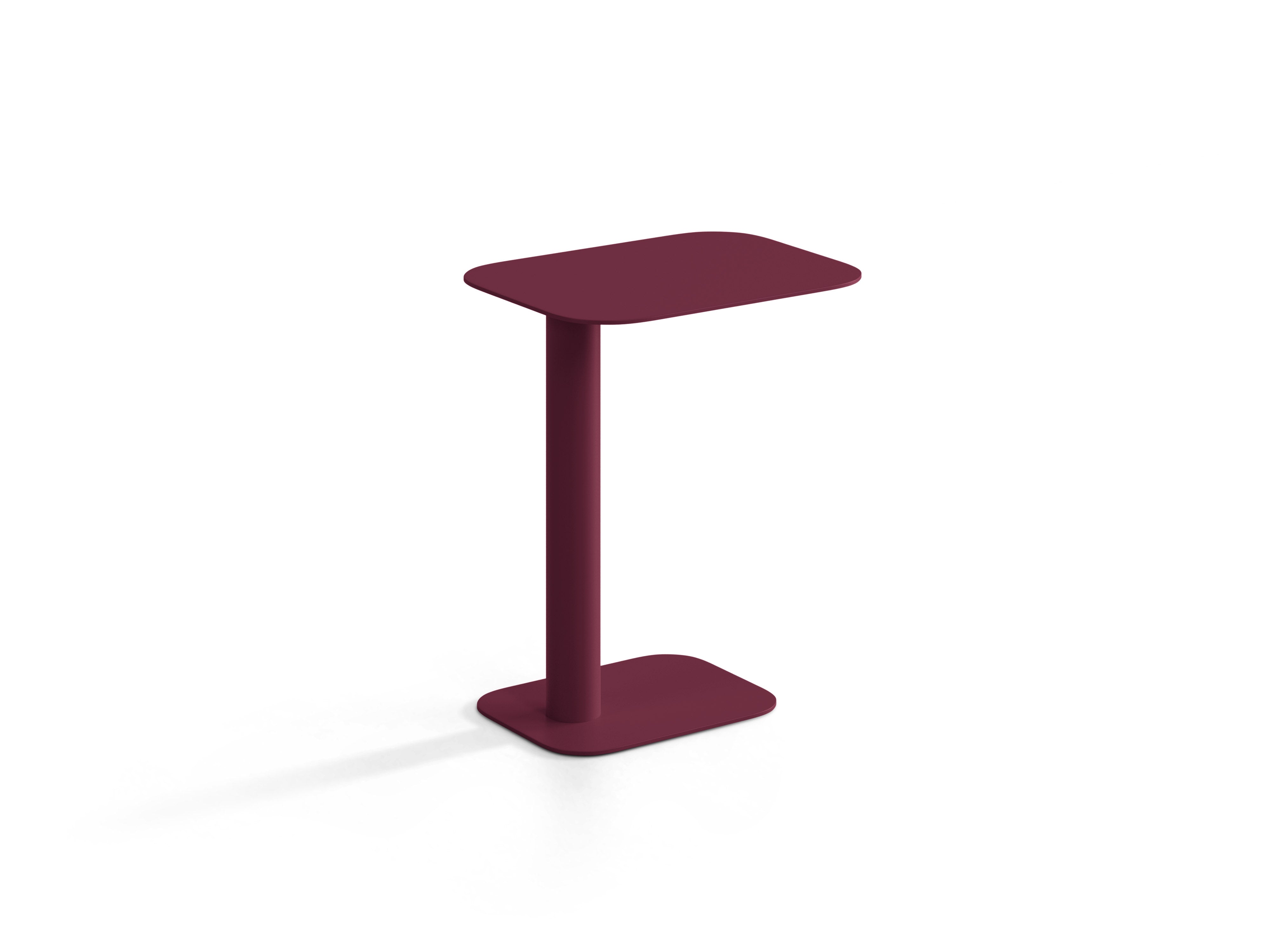 Micadoni Jackson Beistelltisch Burgundfarben