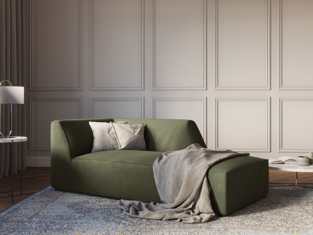 Cosmopolitan Design Chaiselongue Siena Kord Scala Grün Rechts