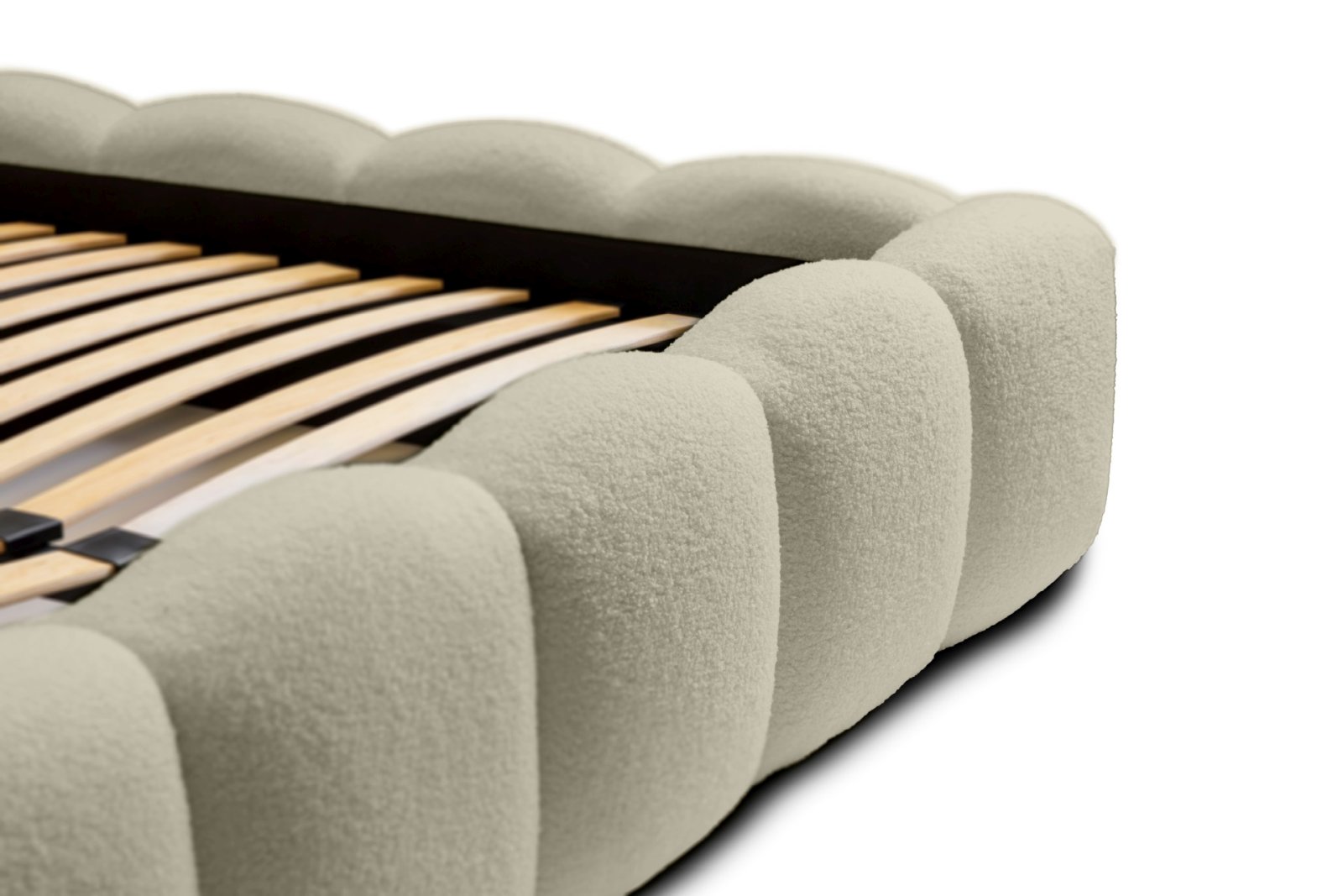 Polsterbett Vento-Slim Boucle 160x200 mit Metallrahmen Quelle 03