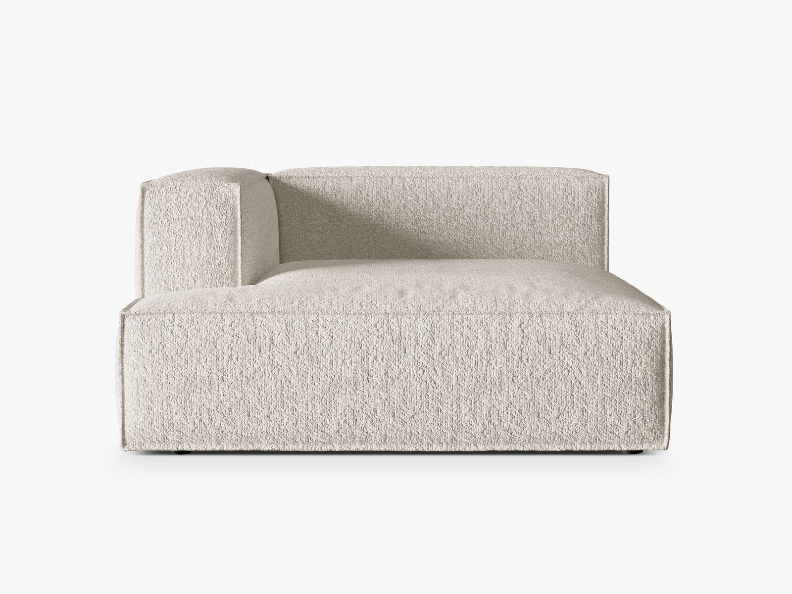 Micadoni Recamiere Nuria Groß 1-Sitzer Links Boucle Beige