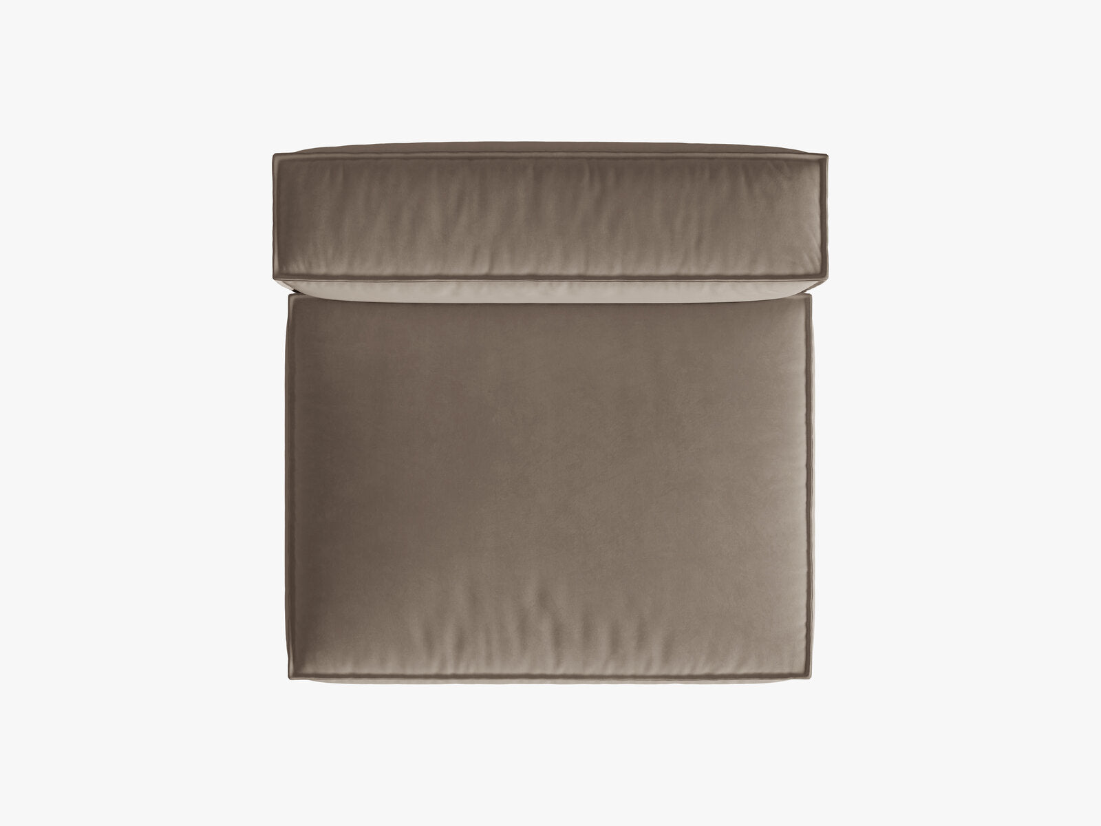 Micadoni Modul Nuria 2-Sitzer Samt Paris Warmes Grau