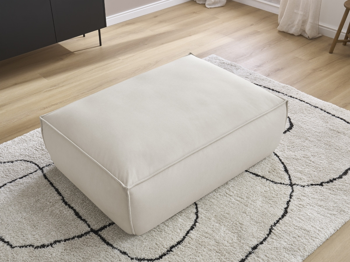 Bobochic Boheme Pouf Kunstleder Beige
