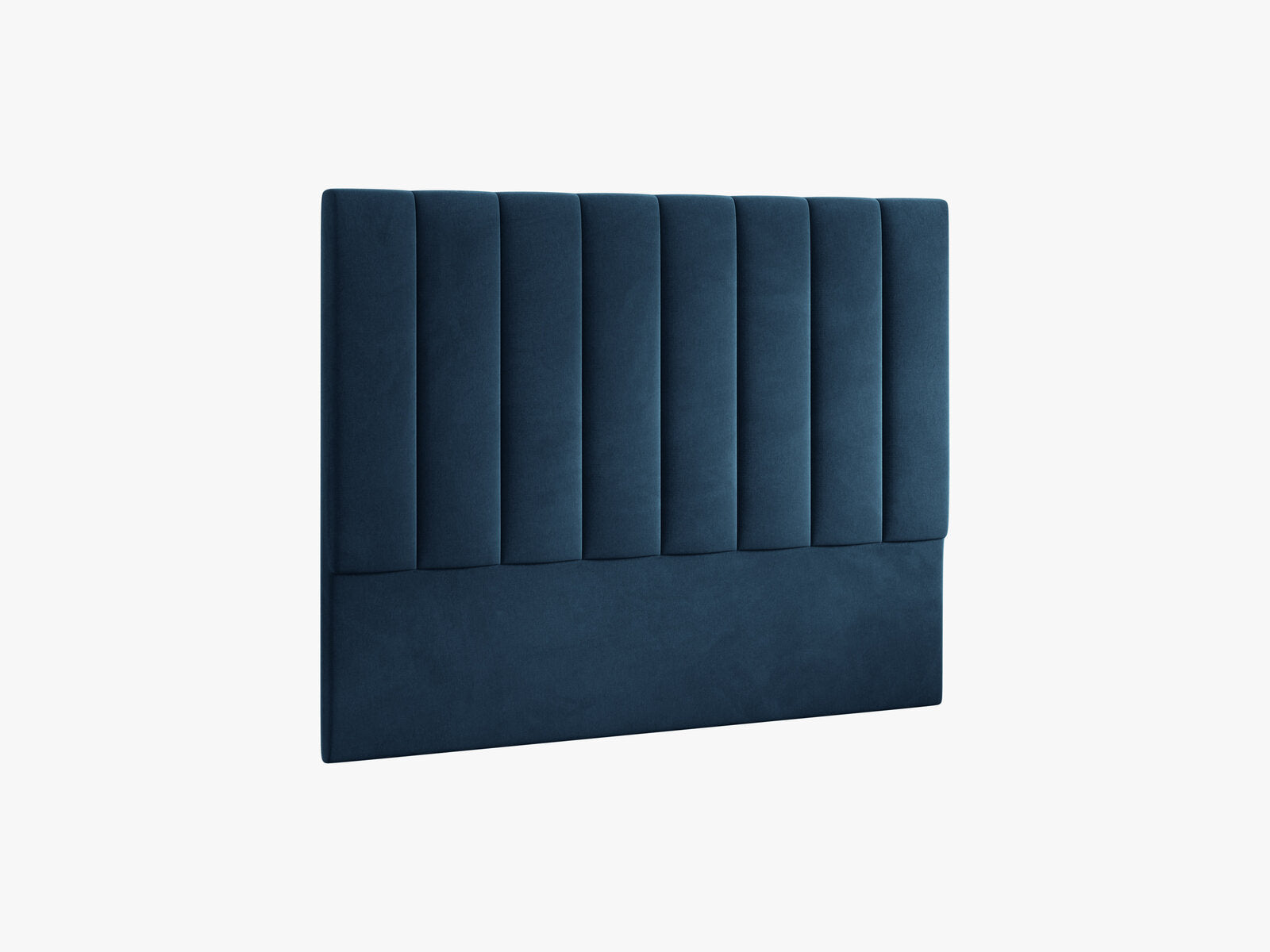 Micadoni Marl Polster-Kopfteil Samt Magic Velvet Marineblau 160x120