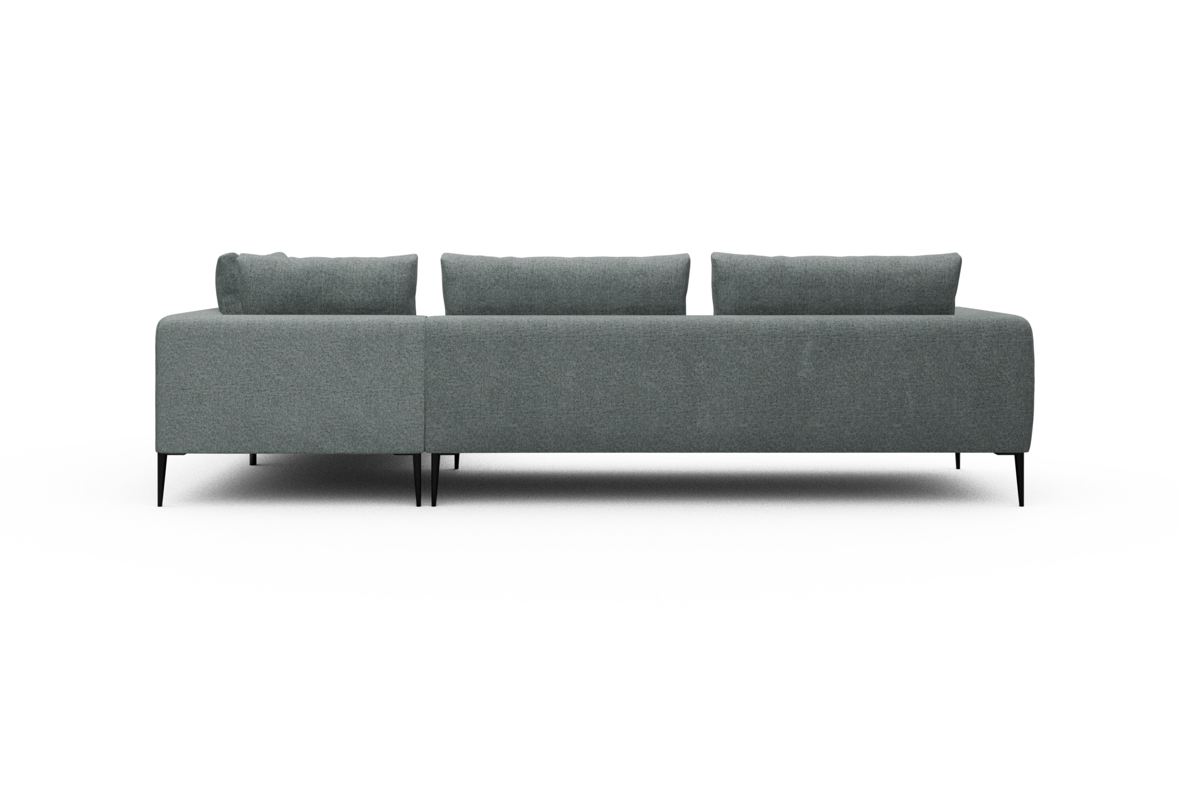 Ecksofa Paul Relax-Ecke links mit 3-Sitzer Casone-Light-Mixed-Green
