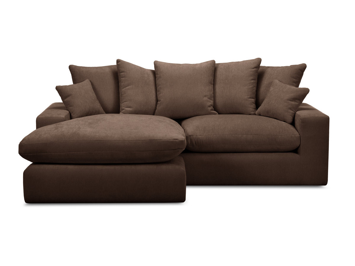 Bobochic Nevada Ecksofa Stoff Braun