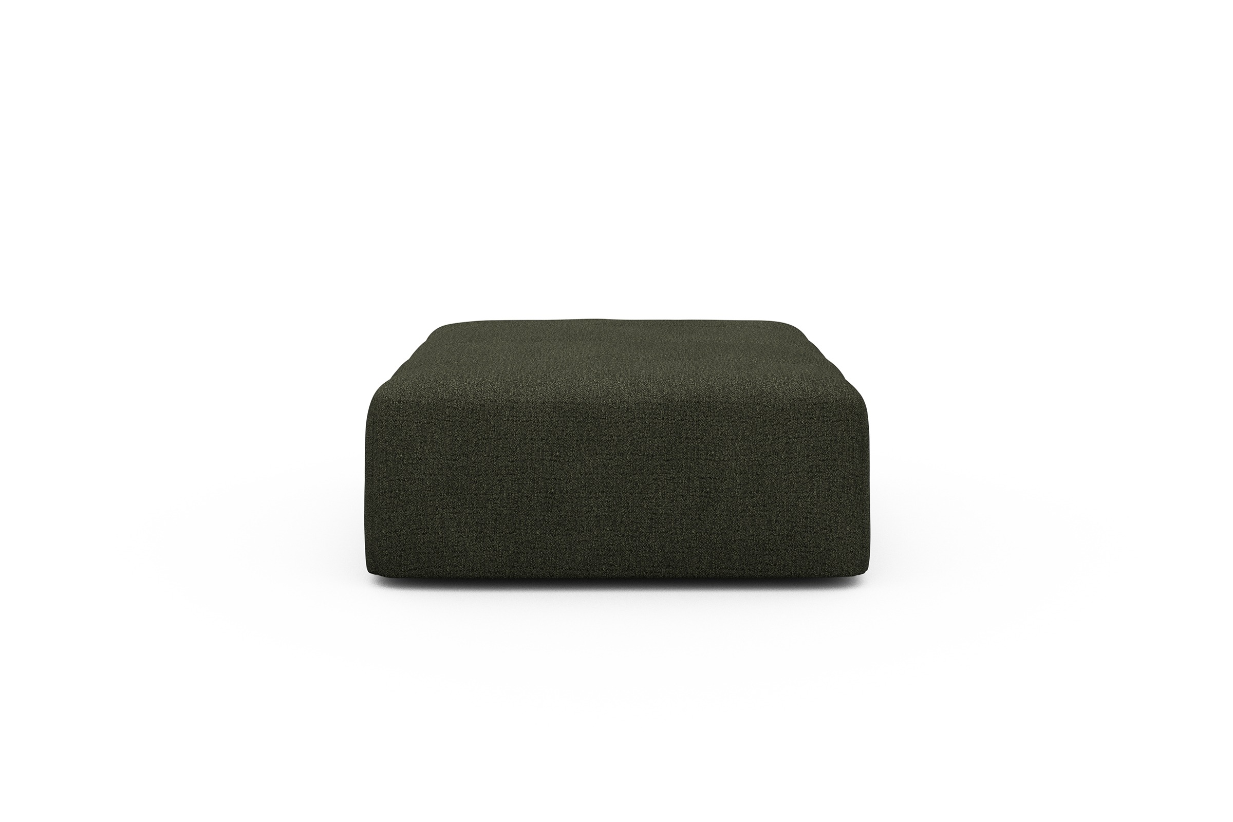Sitzhocker Hugo Ottomane Boucle-Forest-Green