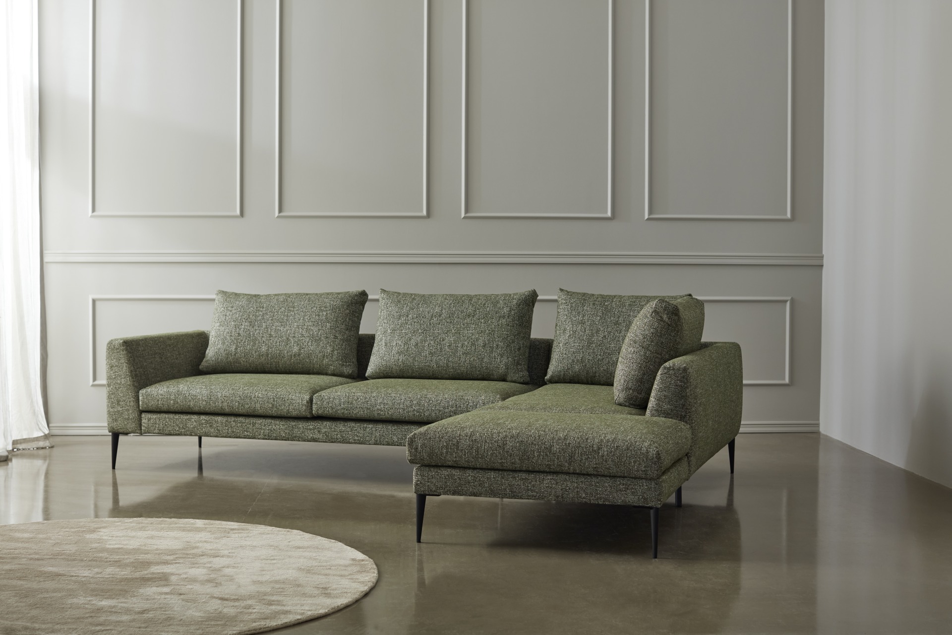 Sofa Paul 2-Sitzer Cordufine-Taupe