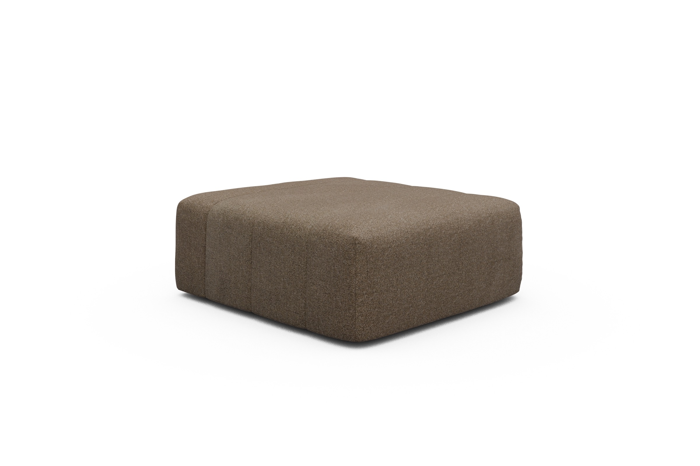Sitzhocker Hugo Ottomane Aivi-Khaki-Brown